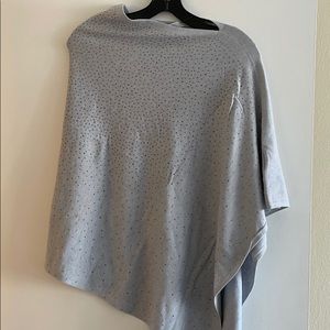 Neiman Marcus Asymmetrical Grey Shawl